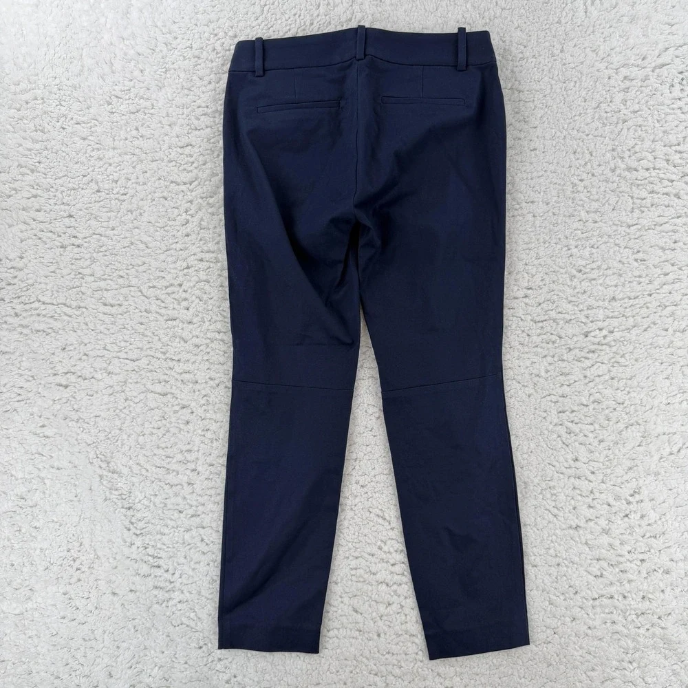 J.Crew Mercantile Pants Womens 0 Navy Chino Slim‎ Ankle Stretch Twill Casual NWT
